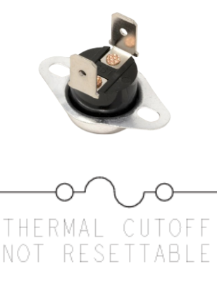 Non resettable thermal fuse